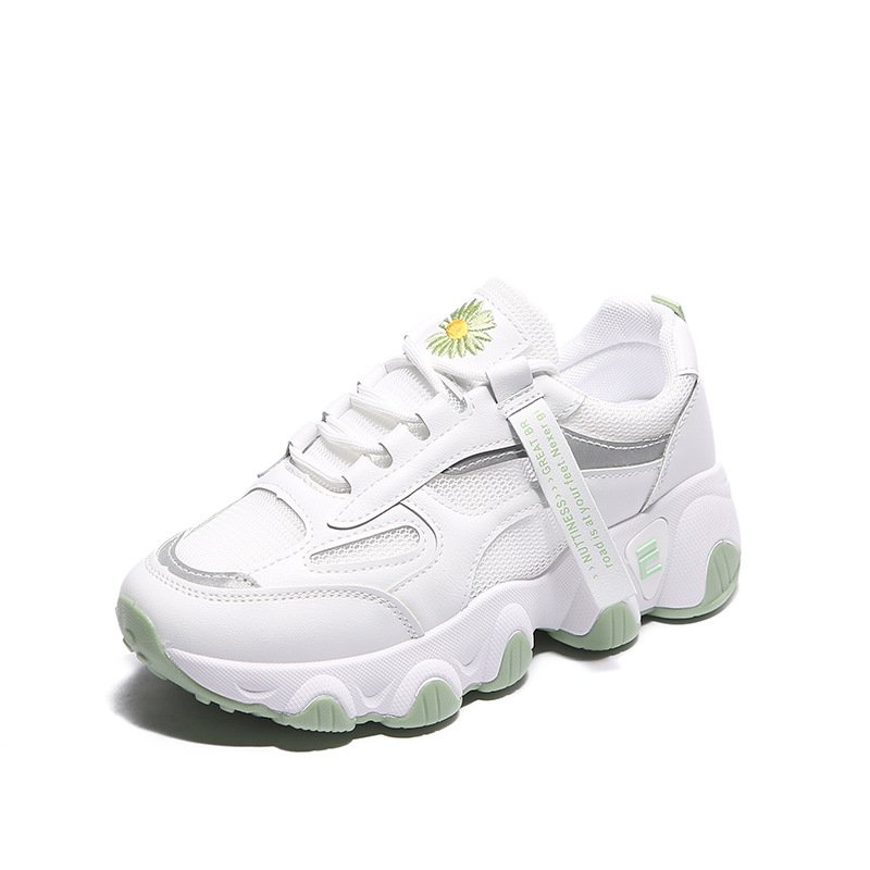 Breathable sports shoes women's 2021 summer new white shoes women's women's high-rise sneakers
