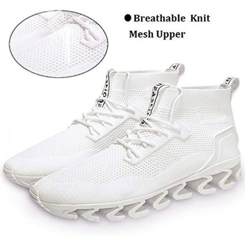 wanhee Men Sport Running Shoes Athletic Tennis Walking Sneakers White